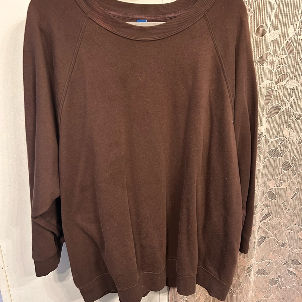Old Navy Chocolate Brown Crewneck